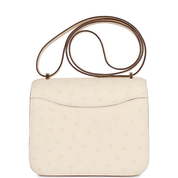 Hermes Constance 18 Nata in Exotic Ostrich. - Picture 9 of 11